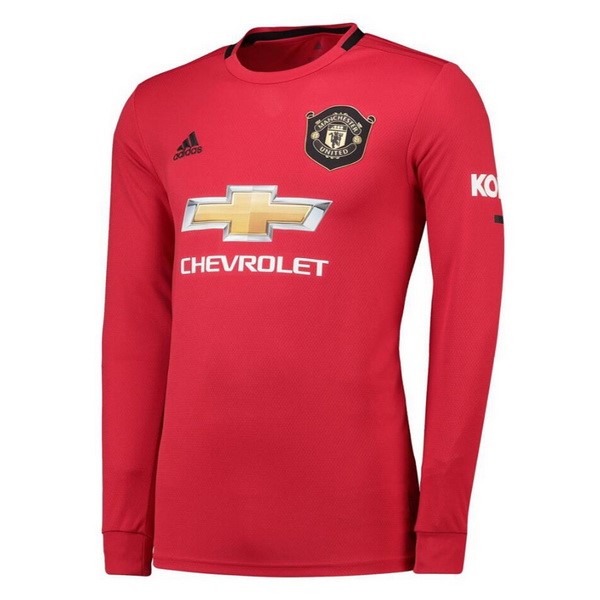 Camiseta Manchester United Replica Primera Ropa ML 2019/20 Rojo